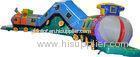 Outdoor Commercial Big Train Inflatable Obstacle Courses For Adult