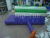 Commercial 0.9mm PVC Inflatable Water Parks Equipment Air Slide / Fall Mattress for kids 3m