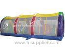 Rent Children Backyard Inflatable Train Obstacle Course With Netting