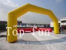 Giant Yellow Advertising inflatable entrance arch for promotional show