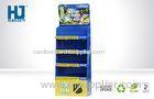 Full Color Printing Retail Store Cardboard POP Display With 4 pallets Varnishing