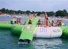 Outdoor Residential Inflatable Water Trampoline With Slide , Safe And No Toxicity