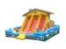 Renting Exciting Zoo Theme Large Inflatable Dry Slides For Playground