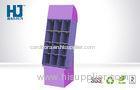 Custom Environmental Cardboard Retail Display Purple For Men Skin Cream