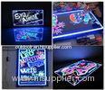 Indoor Electronic Sparkle LED Writing Boards for cafe menu 30 x 50cm energy saving