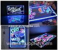 Indoor Electronic Sparkle LED Writing Boards for cafe menu 30 x 50cm energy saving