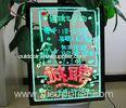 Full color flashing transparent LED Writing Boards illuminated advertising signs