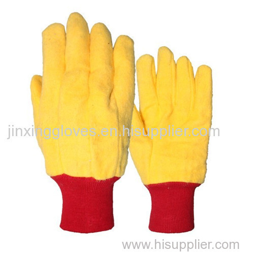 Premium Flannel Yellow Chore Gloves