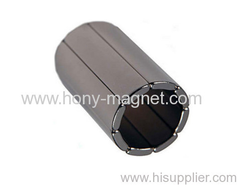 Arc shape motor neodymium magnet N50
