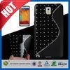 Black Glitter S-Line Premium Flexible TPU Smartphone Back Cover For Samsung Galaxy Note 3 III