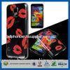 Lips Kiss Clear Back PC Plastic Samsung Cell Phone Cases , Mobile Phone Protective Covers