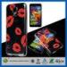 Lips Kiss Clear Back PC Plastic Samsung Cell Phone Cases , Mobile Phone Protective Covers