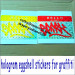 hologram desructible paper label and accept custom order