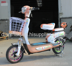 electric bike electric bicycle with pedals and basket