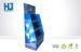 Blue Custom Cardboard Display Stand CMYK Printing With Shelf For Lamp