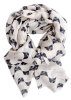 kitty head print in polyester scarf