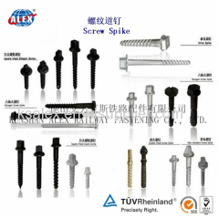 Railway fastener Fish Bolt/Rail fasteners Track Bolt/railroad fastene Railway Fish Boltr/Screw Spike/Railroad Spike