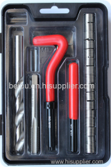 helicoil installation and repair tool set for damaged screw thread holes