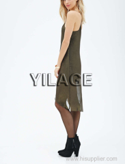 2015 new design effortless glam Knee-length Chiffon Dress