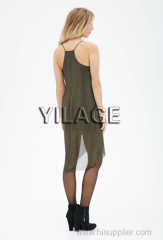 2015 new design effortless glam Knee-length Chiffon Dress