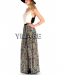 2015 new design banded waist charming Chiffon maxi Dress