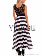 2015 new design hot in summer maxi Lace Chiffon Dress