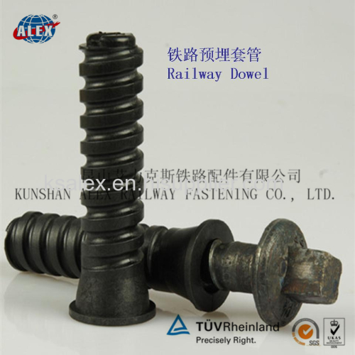 Rail Plastic Dowel for SKL Clip System/Railway Dowel with screw spike /Rail Liner for Dual Gauge/ Railway Nylon Insert