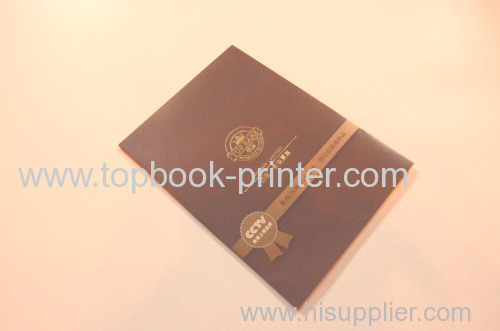 pharmaceutical company gold stamping tri-fold pamphlet book