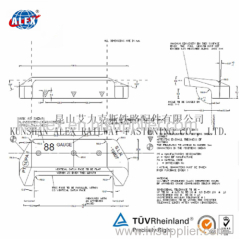 Railway Insulator for Railway Fastening System/PA66 Railway Insulator/Railway Rail Insulator Manufacturer