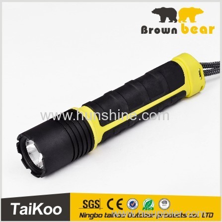 abs+ rubber 1w cob led flashlight