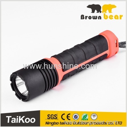 abs+ rubber led headlamp flashlight