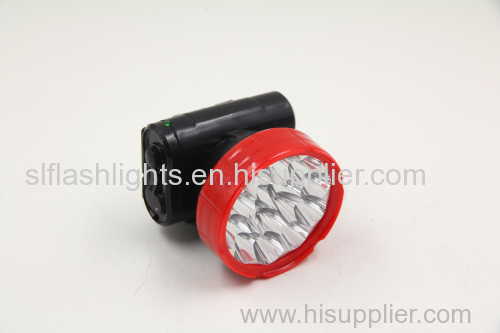 15LED plastic rechargeable LED head light