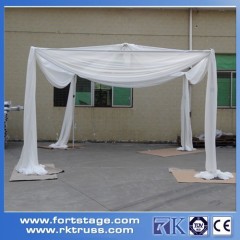 outdoor fashion stage pipe and drape exhibit