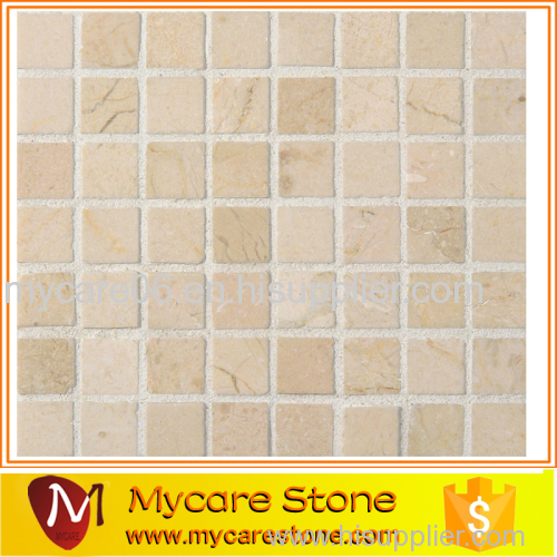 Spanish Crema Marfil Marble Polished Mosaic Tiles