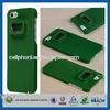 Green Hard Plastic Iphone 5S Apple Cell Phone Cases , Shock Absorbing Cellular Phone Case
