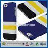 Blue White Stripe Cellphone Cases For Iphone 5 5s , Mobile Phone Protective Covers