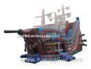 Outdoor Pirate Ship Inflatable Bouncer / Inflatable Pirate Ship Slide