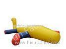 Inflatable water game , customize water game , yellow 0.6-0.9mm tarpaulin PVC