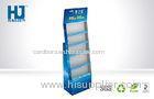 CMYK Printing Cardboard Floor Display Stands With Tiered Five For Shop
