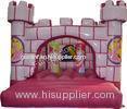 Professional Pink Outdoor Inflatable Bounce House Castle For Backyard