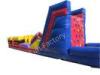 Outdoor 12 * 3 * 6.5m Adult Inflatable Obstacle Course / Inflatable Rock Climbing Wall