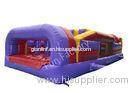 Plato PVC Tarpaulin Commercial Inflatable Moon Bounce Obstacle Course