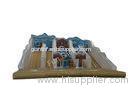 Giant Christmas Snow Mountain Giant Inflatable Slide , Inflatable Backyard Slide