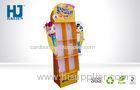 Cute Boutique Cardboard Magazine Display Stand For Advertising Flat packed