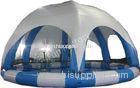 EN14960 Outdoor Giant Inflatable Tent With Swiming Pool 15OZ PVC Tarpaulin