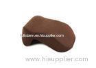 Brown Comfortable Neck Pillow Memory Foam with 100% Crystal Velvet