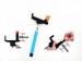 Pocket Telescopic Wireless Samsung galaxy s5 selfie stick with bluetooth clicker