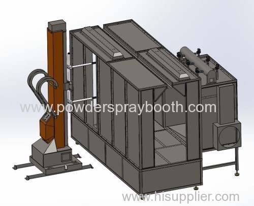 Pass Through Automotive Powder Spray Booth