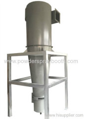 Mono-cyclone + after filters recovery system Open Face powder spray booth