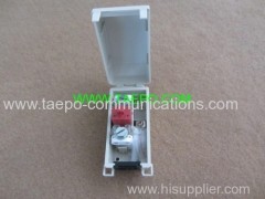 Outdoor 1 pair subscriber connector unit for STB module with over-voltage protection